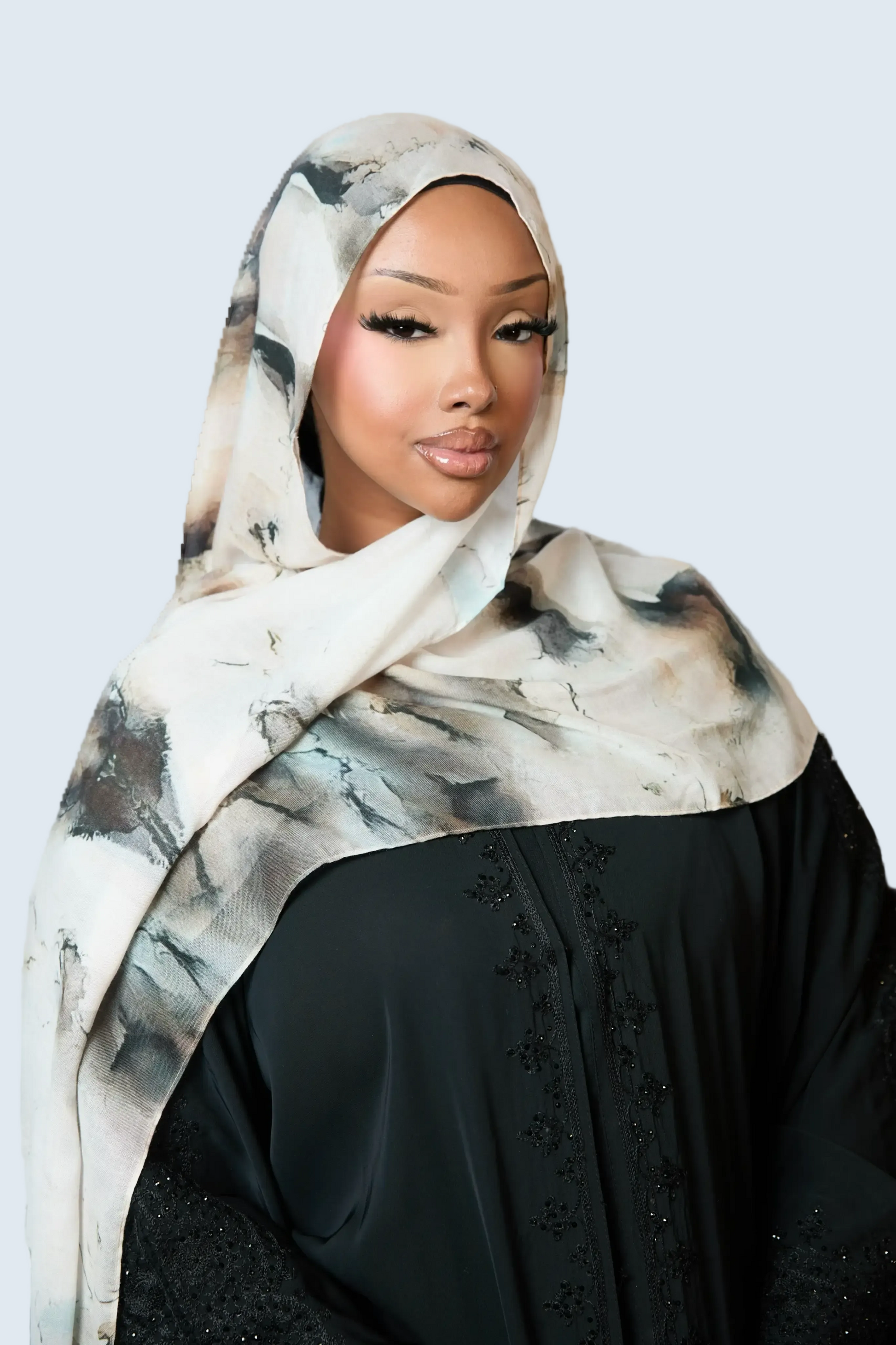 Marble Printed Modal Hijab Dar-Al-Hayya