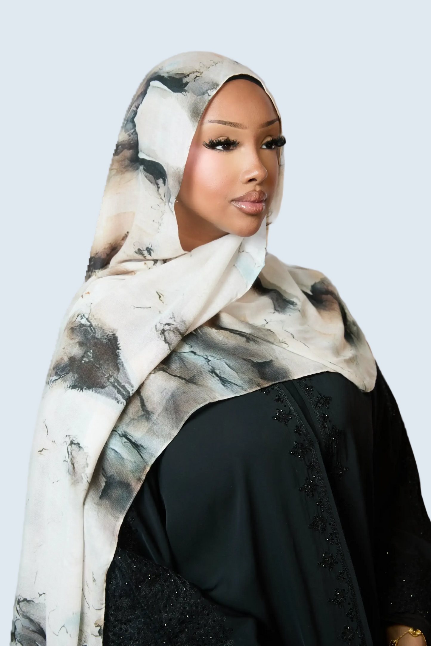 Marble Printed Modal Hijab Dar-Al-Hayya