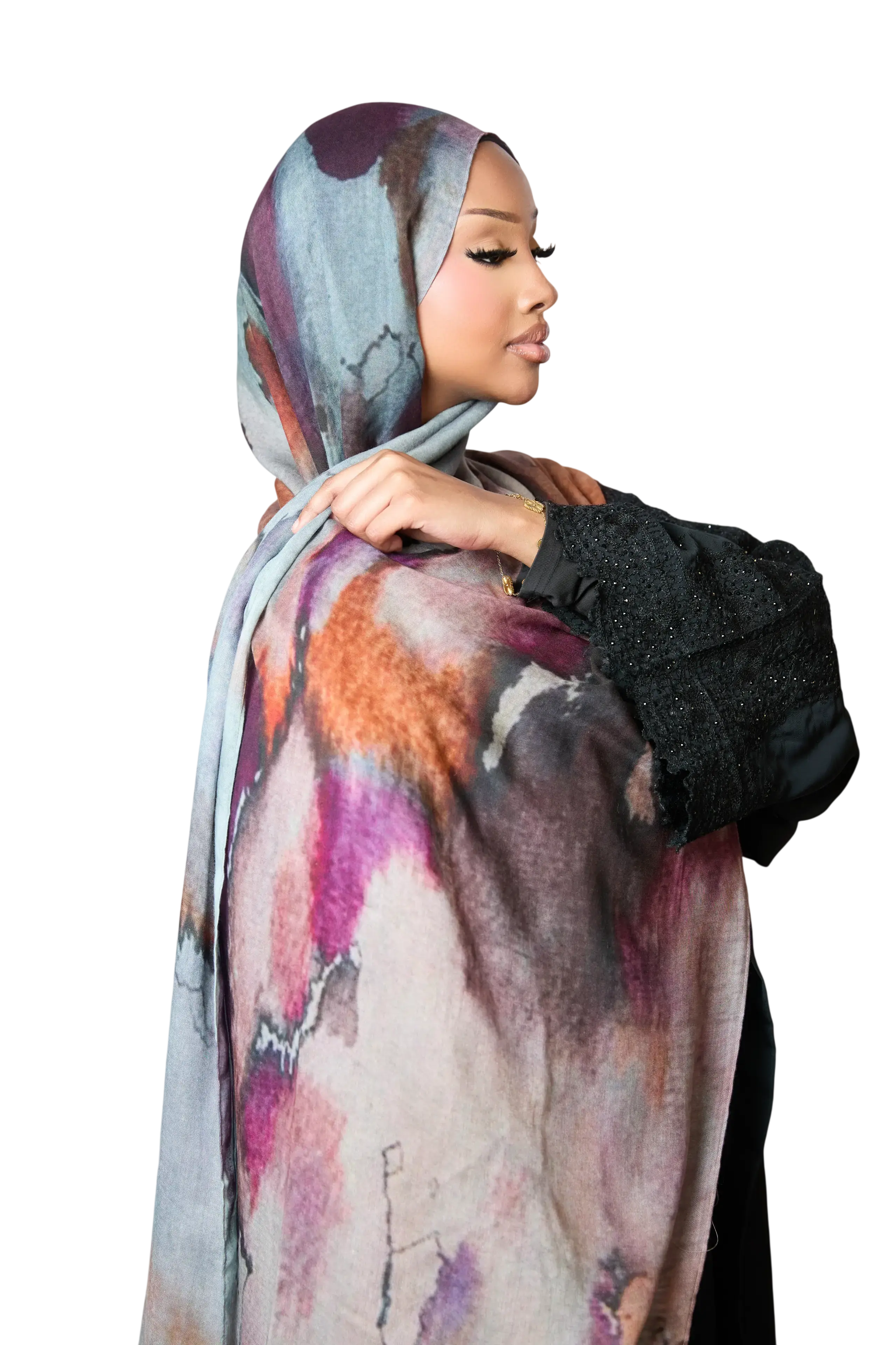 Abstract Printed Modal Hijab Dar-Al-Hayya