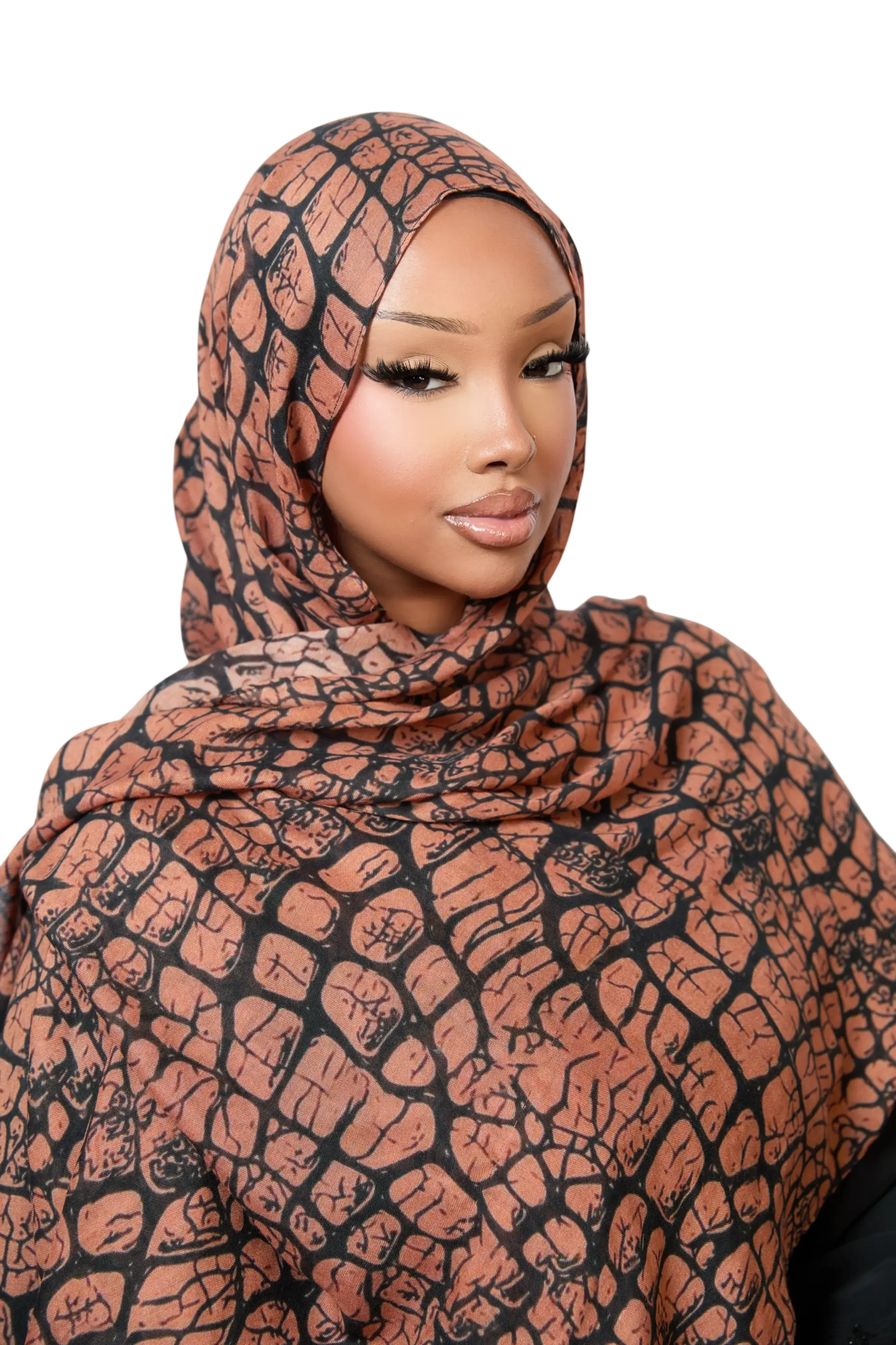 Crocodile Print Modal Hijab Dar-Al-Hayya