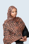 Crocodile Print Modal Hijab Dar-Al-Hayya