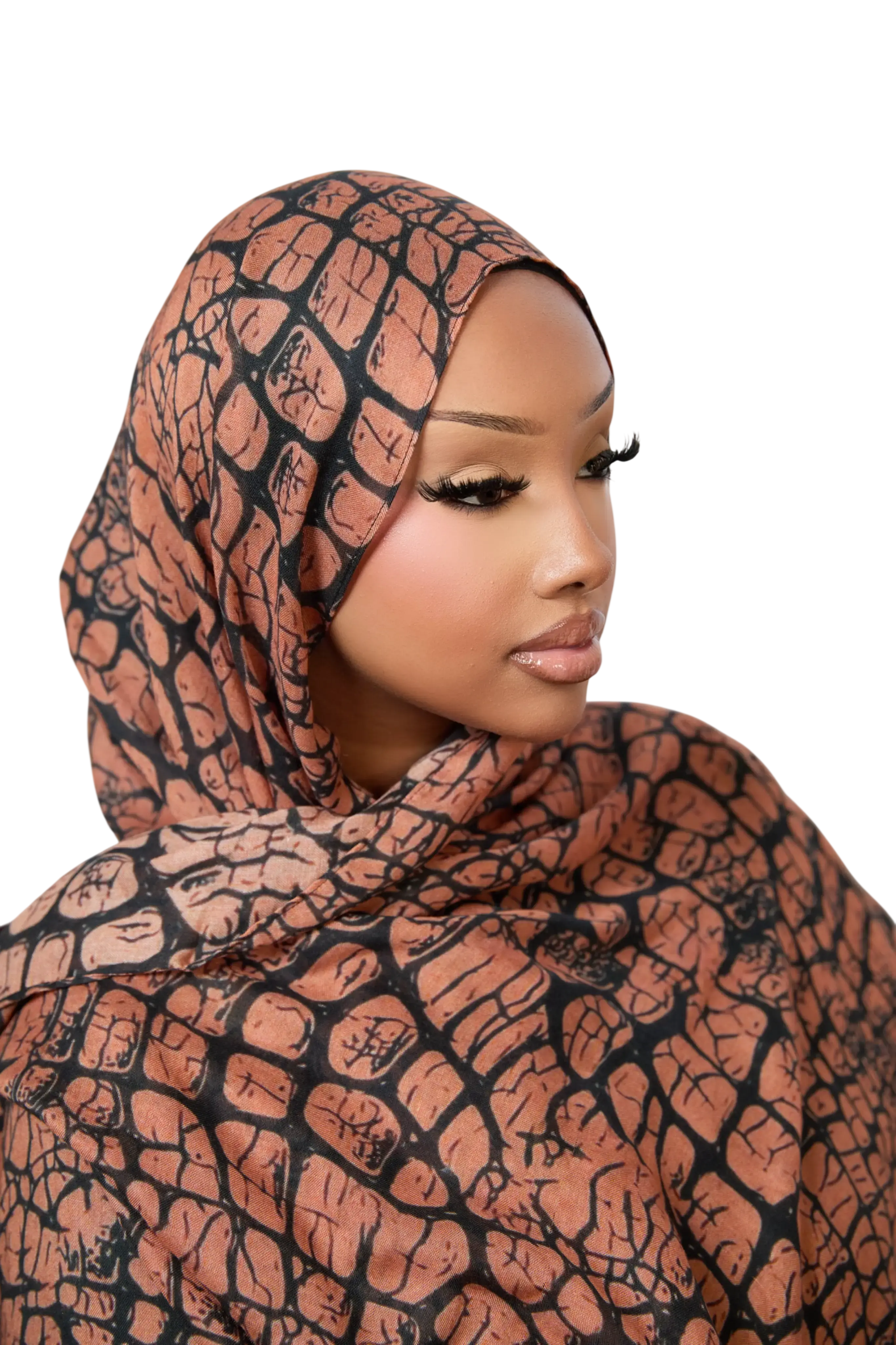 Crocodile Print Modal Hijab Dar-Al-Hayya