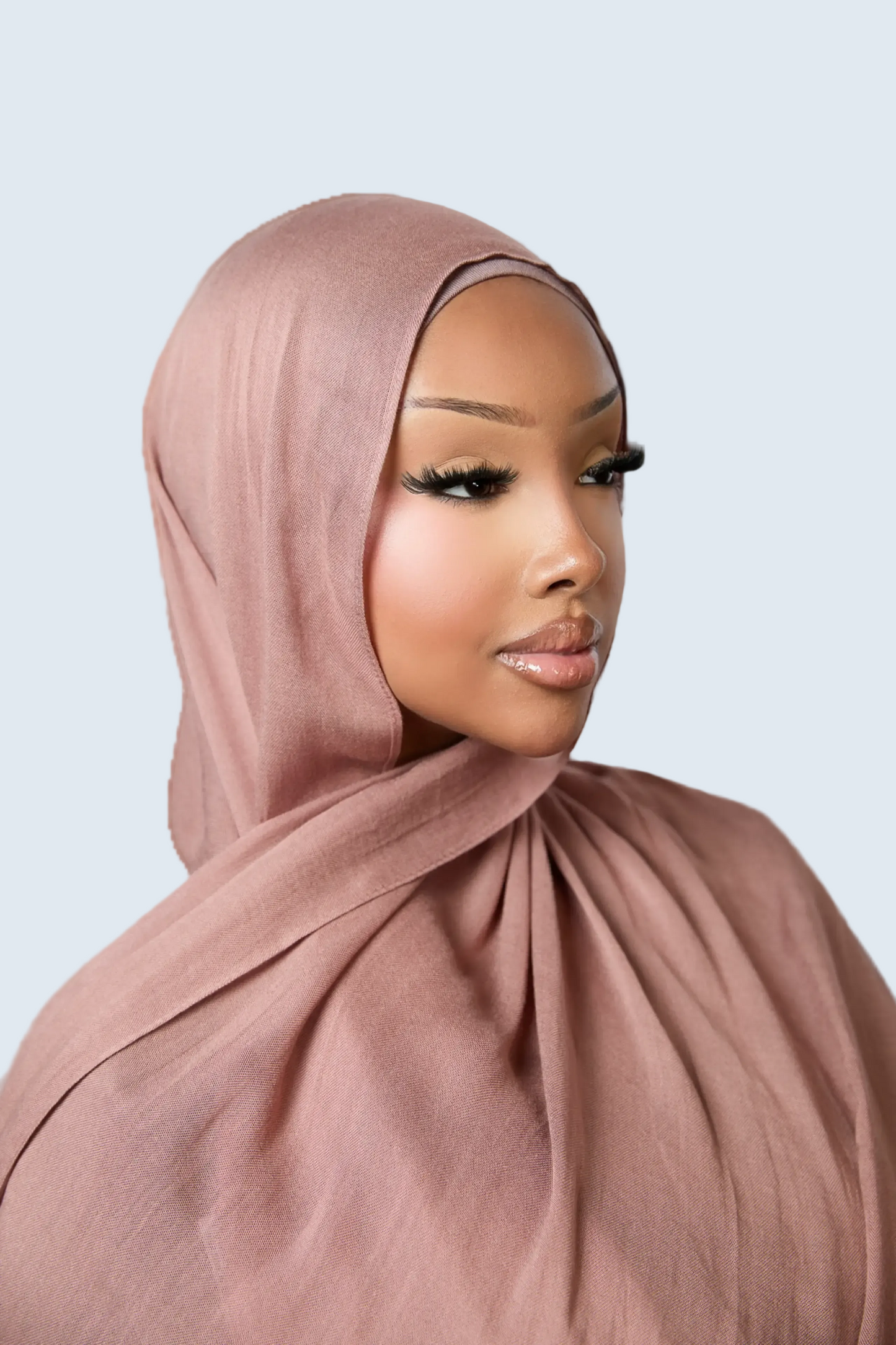 Dusty Rose Plain Modal Hijab Dar-Al-Hayya