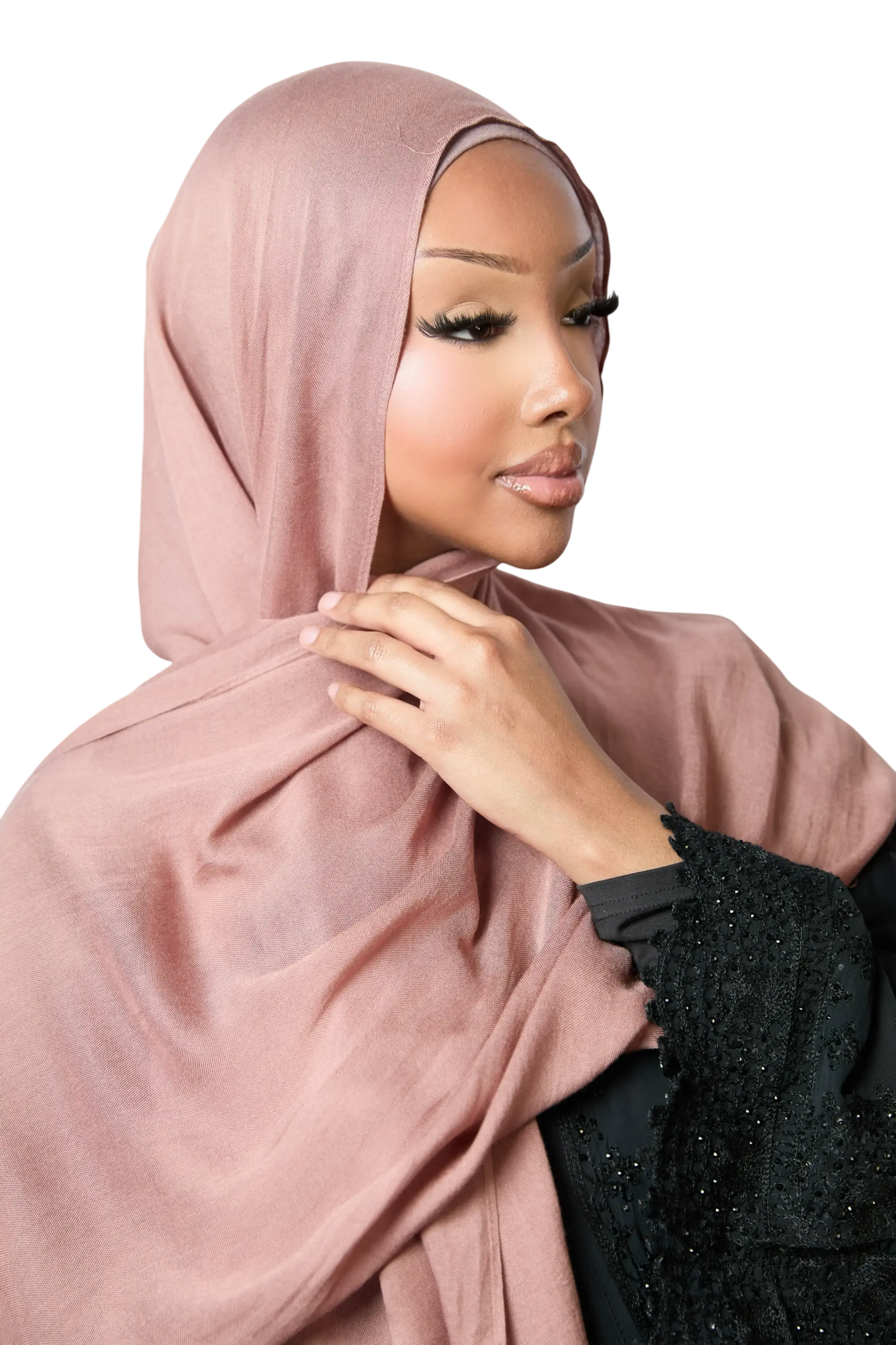Dusty Rose Plain Modal Hijab Dar-Al-Hayya