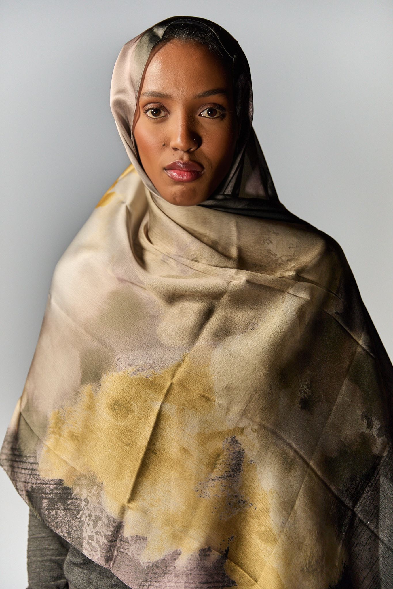 Golden Dune Satin Hijab