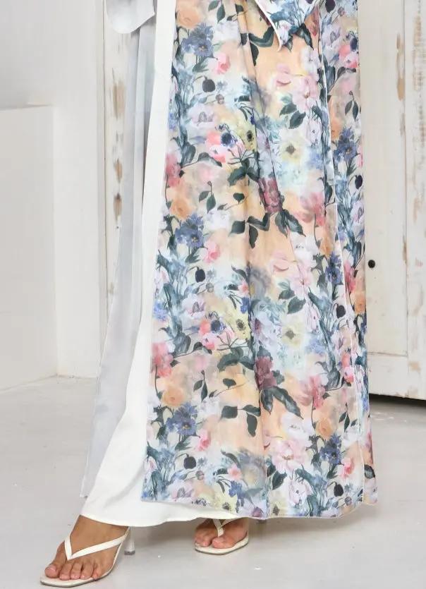Blossom Breeze Floral Print Abaya Dar-Al-Hayya