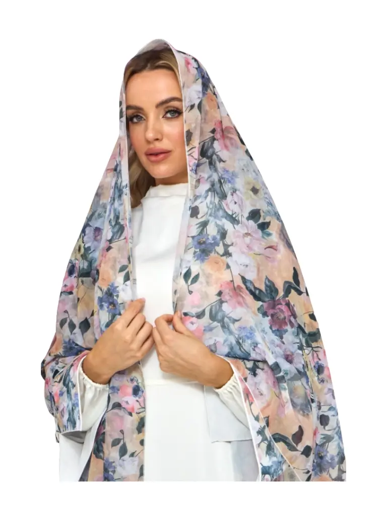 Blossom Breeze Floral Print Abaya Dar-Al-Hayya