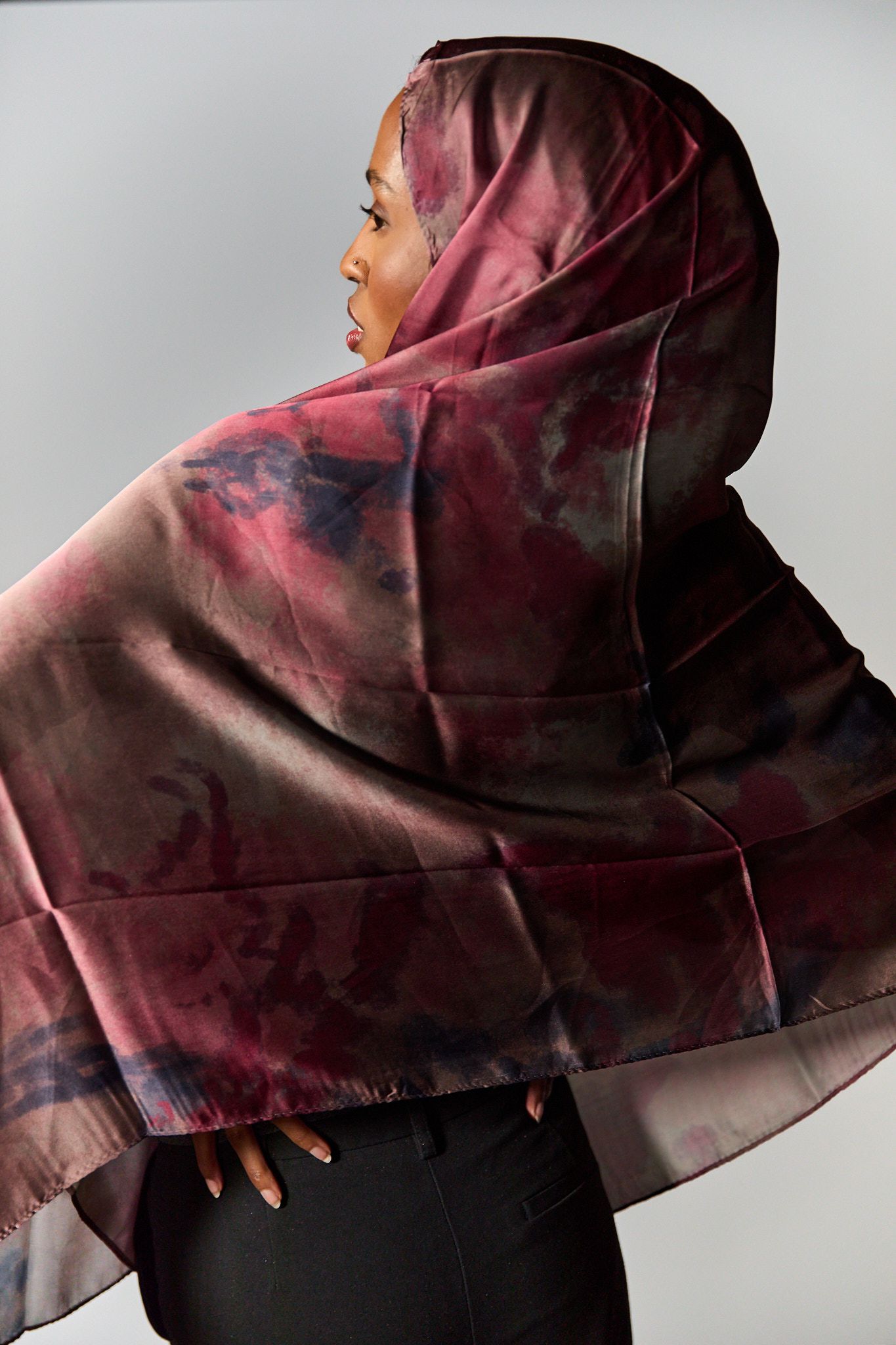 Rose Petal Satin Hijab