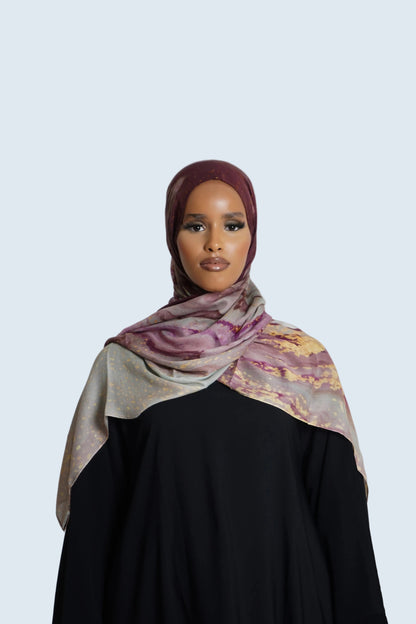 Golden Orchid Bamboo Print Modal Dar-Al-Hayya