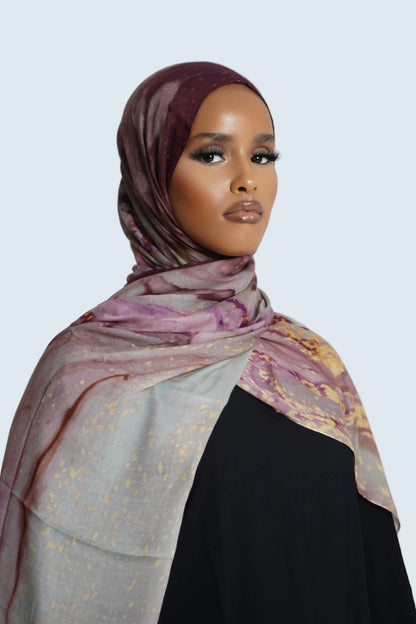Golden Orchid Bamboo Print Modal Dar-Al-Hayya