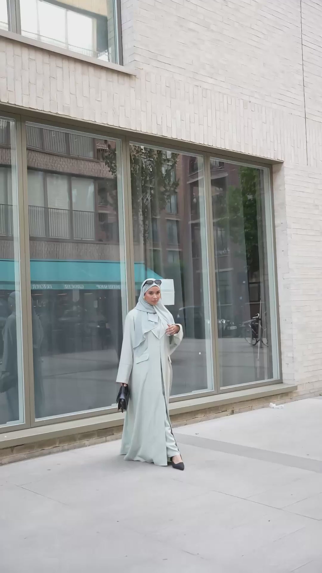 Mint Bliss Blazer Abaya Set