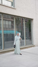 Mint Bliss Blazer Abaya Set