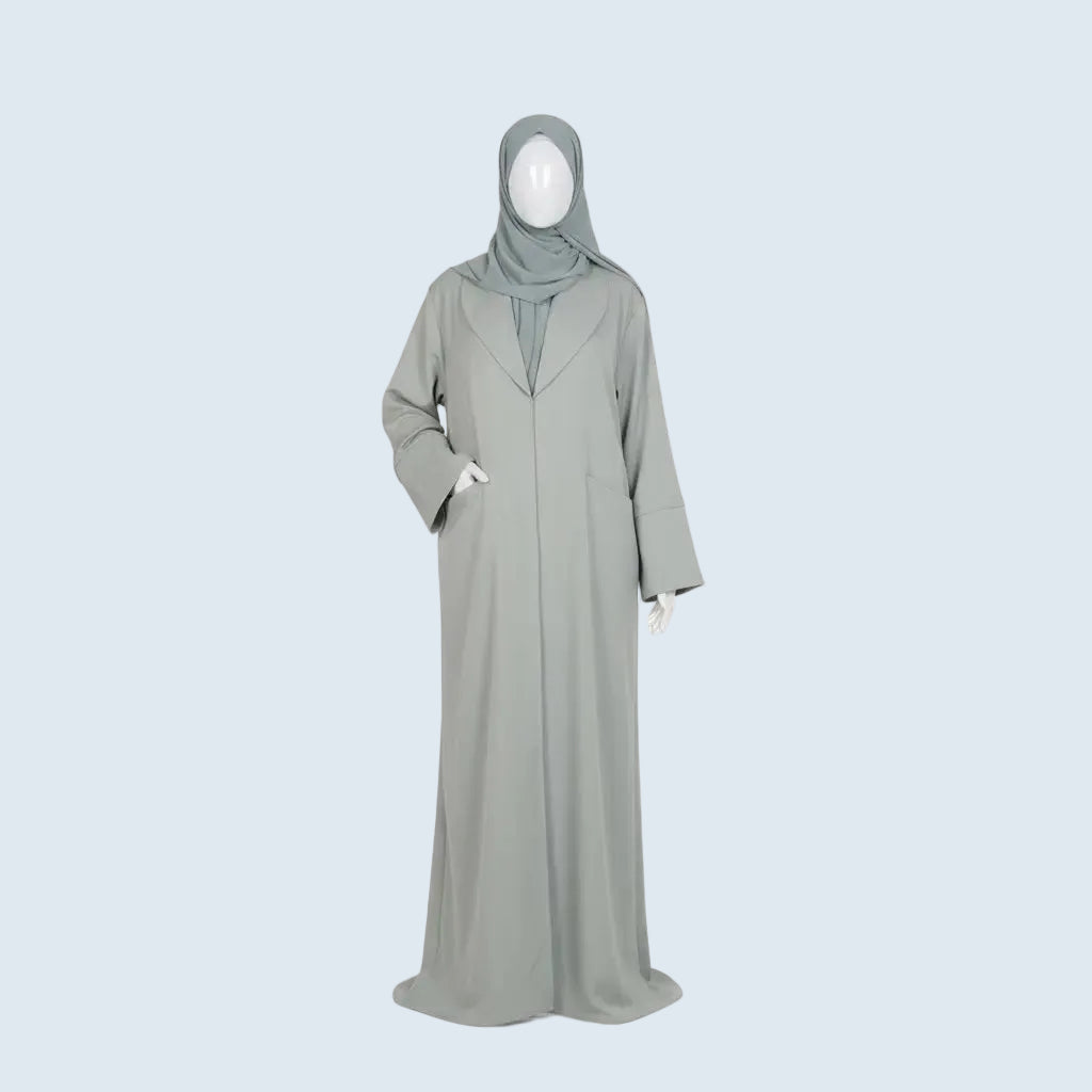 Mint Bliss Blazer Abaya Set Dar-Al-Hayya
