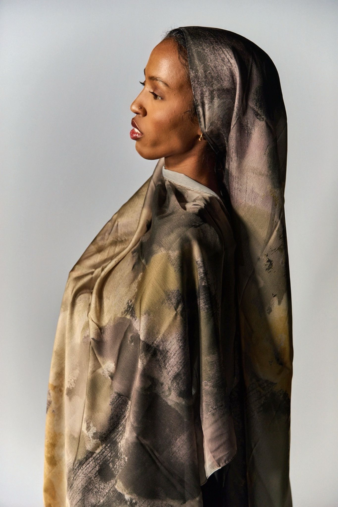 Golden Dune Satin Hijab
