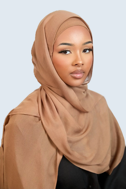 Camel Plain Modal Hijab Dar-Al-Hayya