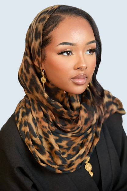 Leopard Print Modal Hijab Dar-Al-Hayya