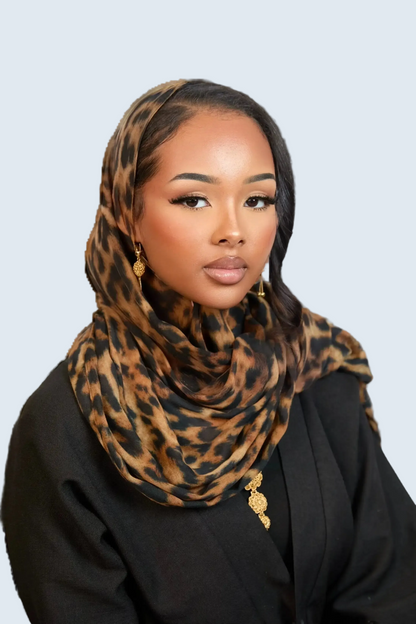 Leopard Print Modal Hijab Dar-Al-Hayya